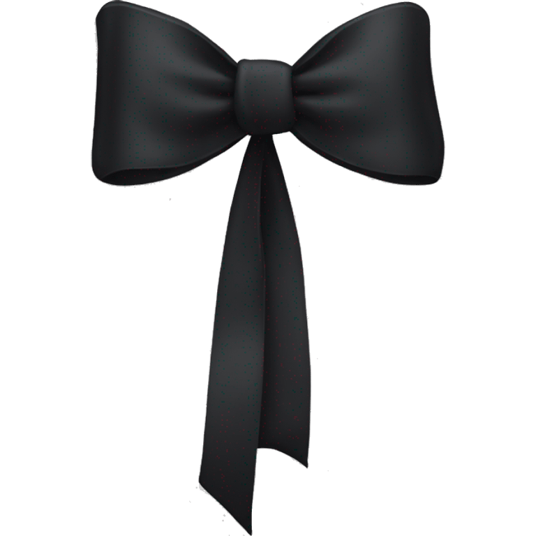 Black bow emoji