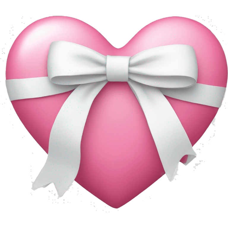 pink heart with white bow emoji