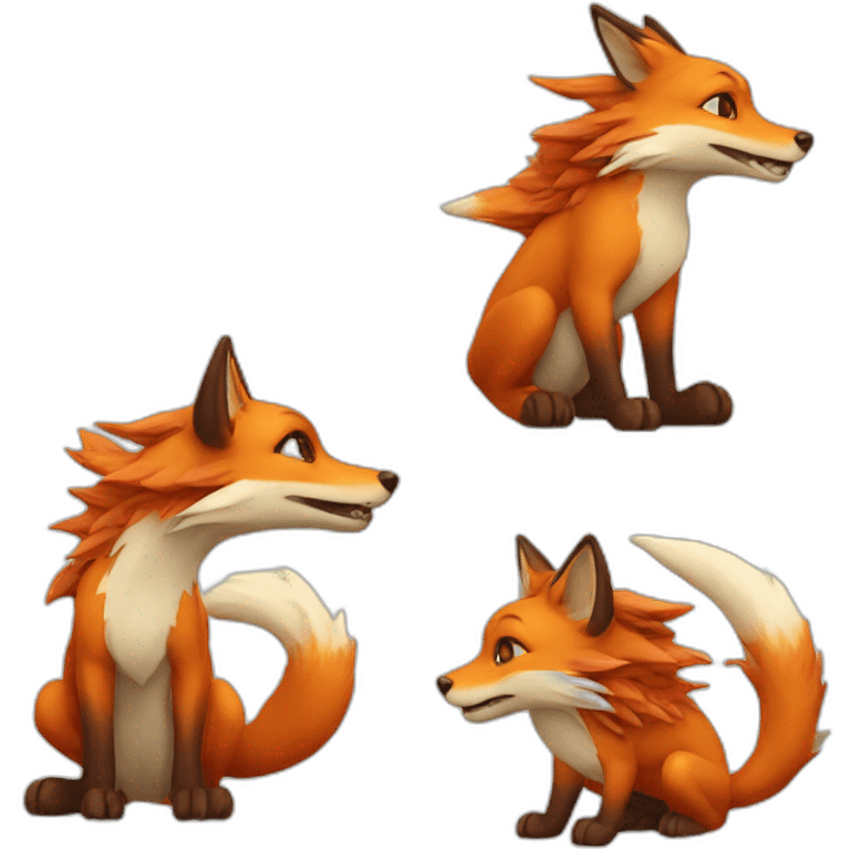 Fox dragon emoji