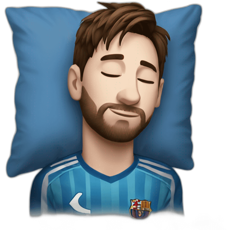 Leo messi black sleeping emoji