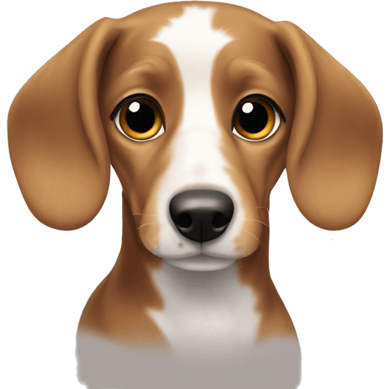 Dog with white spots dachshund cute emoji