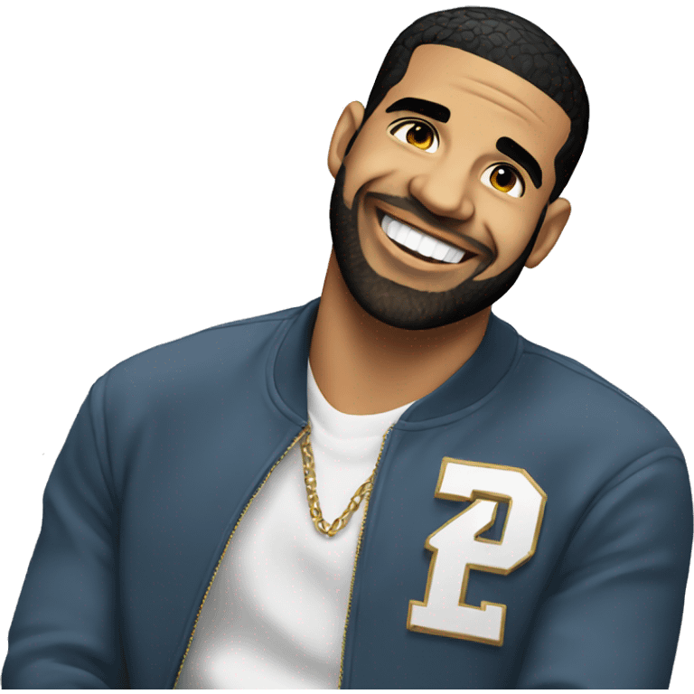 Drake smiling  emoji