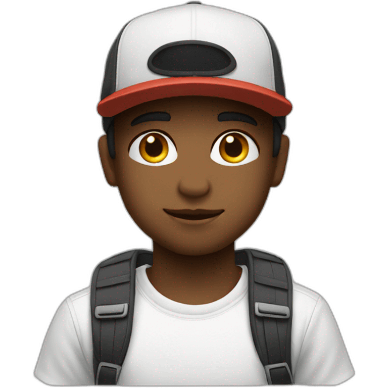 Boy+cap plus white emoji