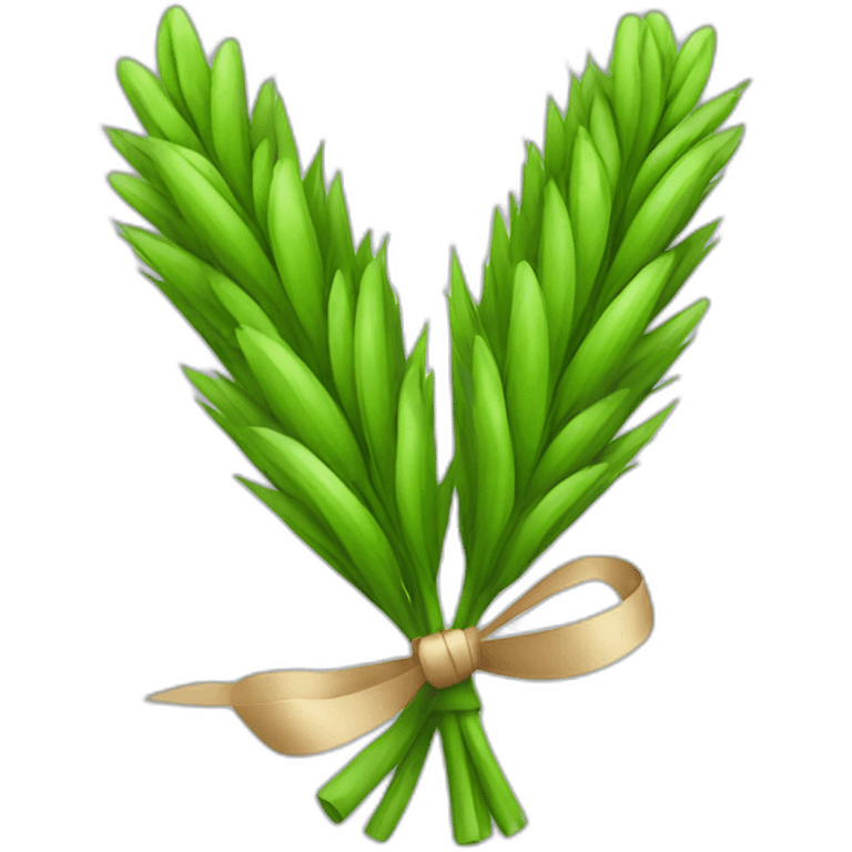 green wheat with bow emoji