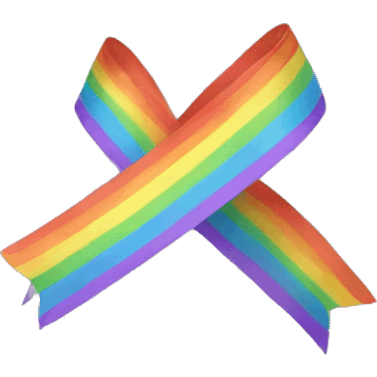 rainbow ribbon emoji