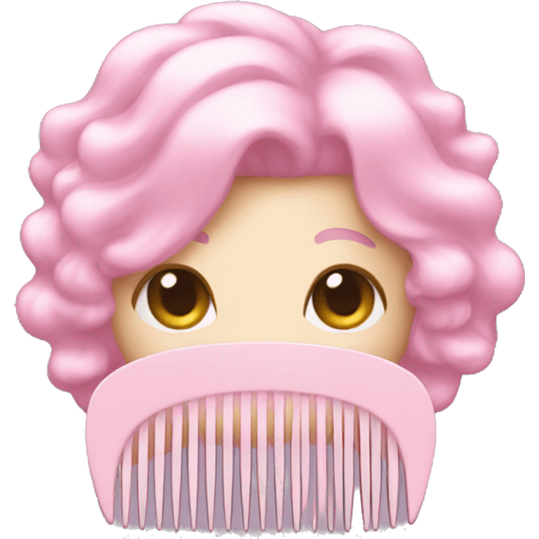 pastel pink comb emoji