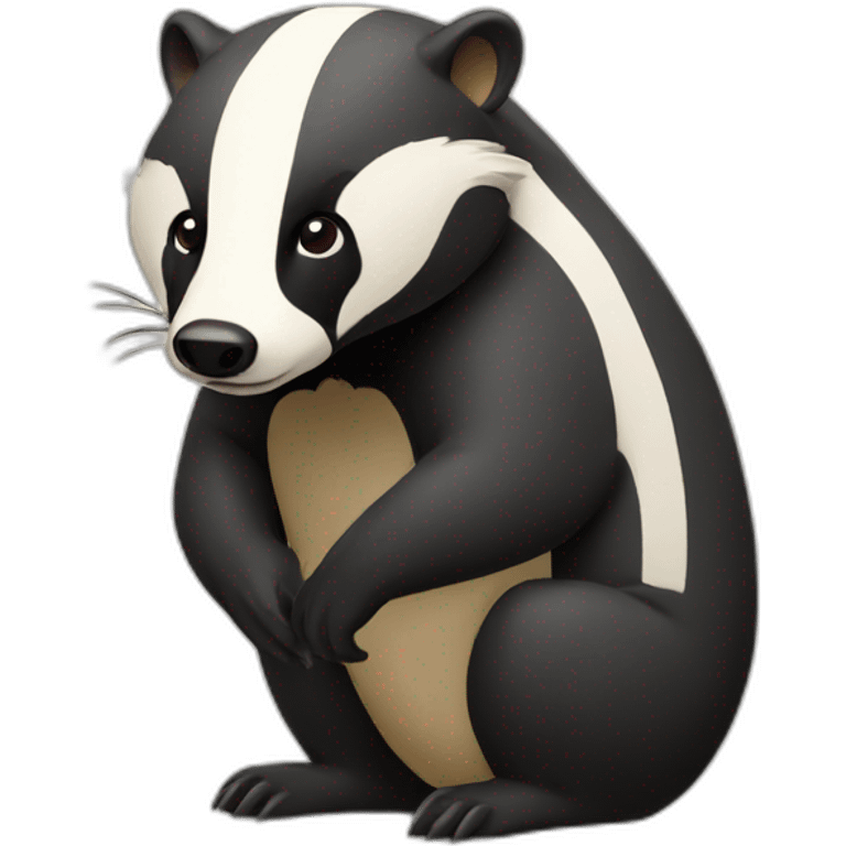 badger thinking emoji