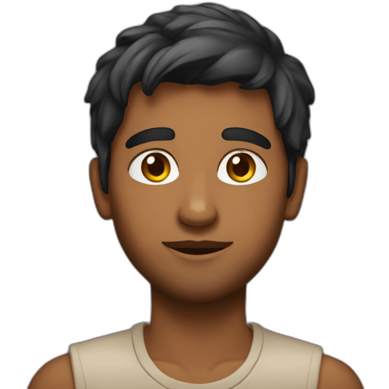 Indian guy young emoji