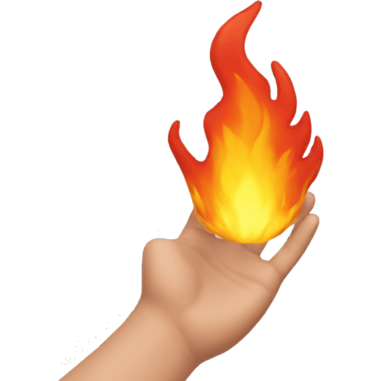 fire in the hand emoji