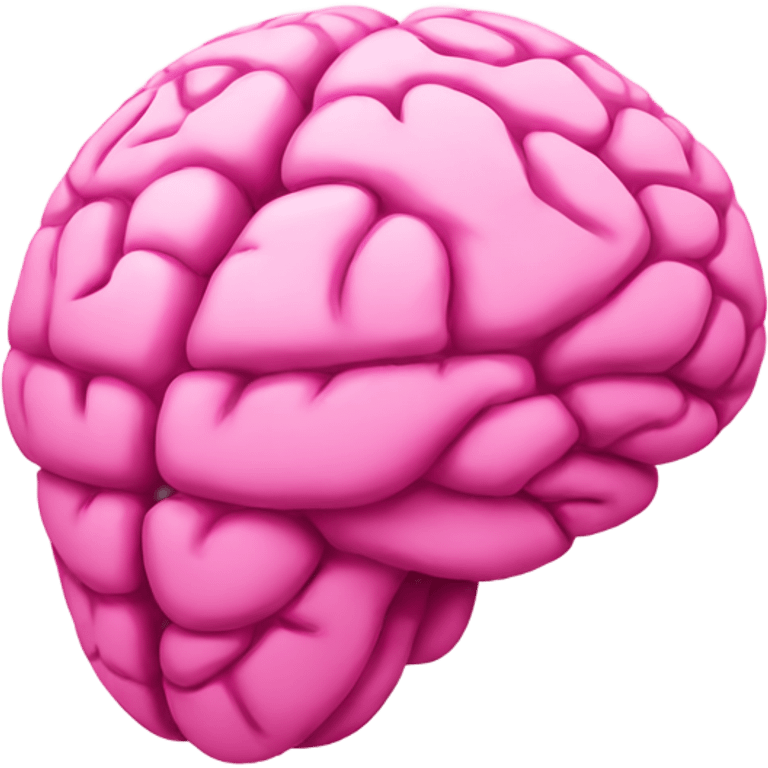 brain pink emoji