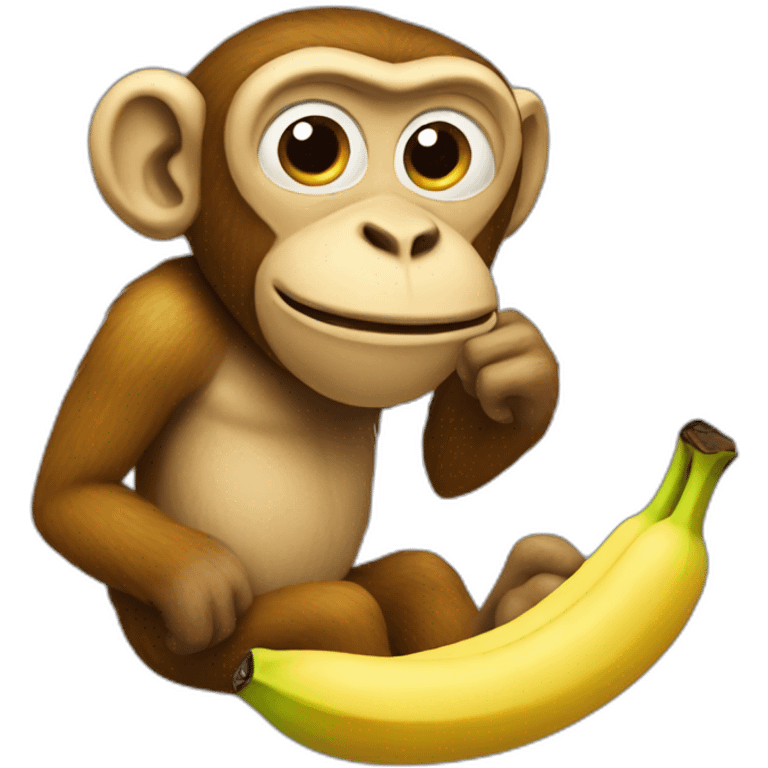 Banana-monkey emoji