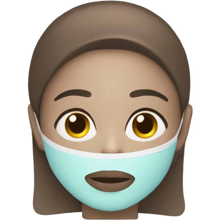 Facial face mask skincare  emoji