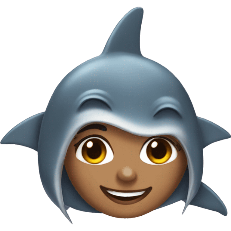 shark-girl emoji