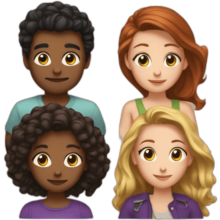 renee, rony and amy emoji