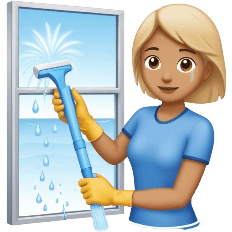 cleaning windows wather emoji