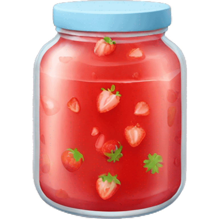 strawberry jelly jar emoji