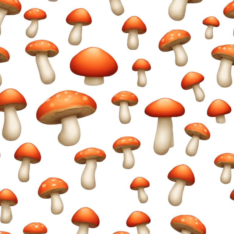 Mushroom on mushrooms emoji