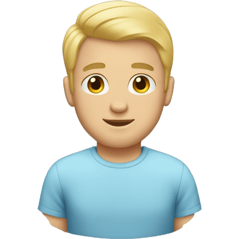 blonde dad with short hair emoji