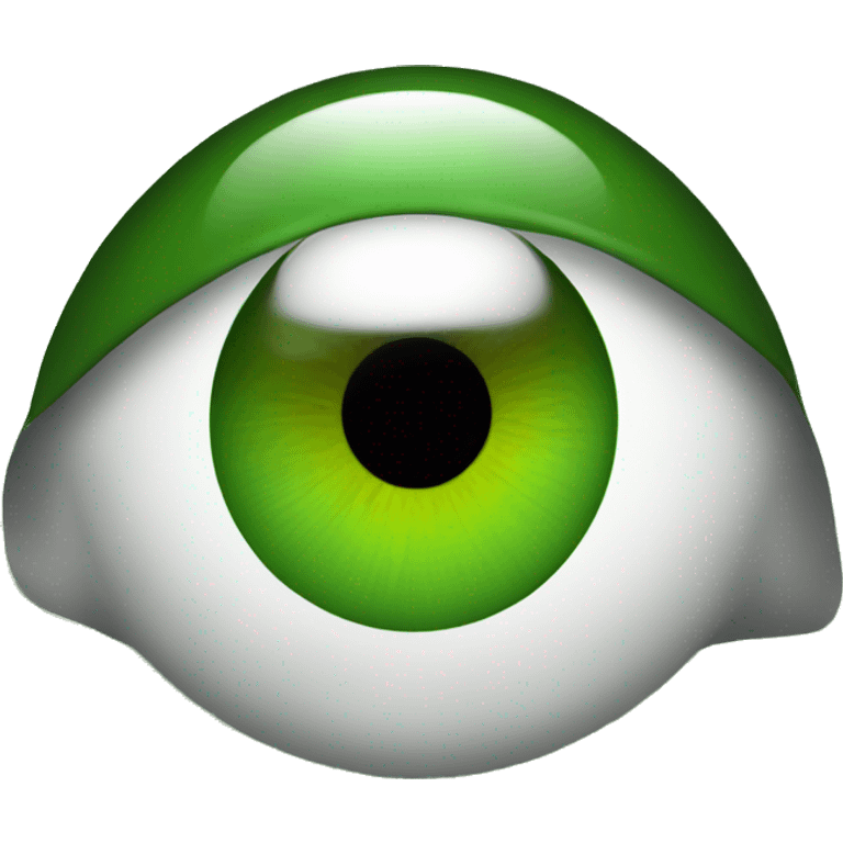 Big eye with green check mark in the center. emoji