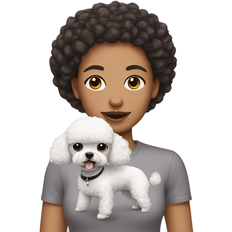 Me and my French poodle  emoji