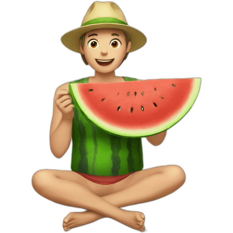 watermelon eater emoji