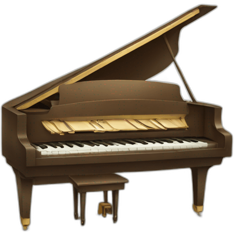 A laughing piano  emoji