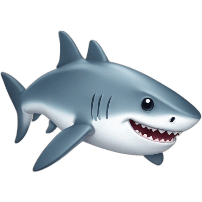 cute shark emoji