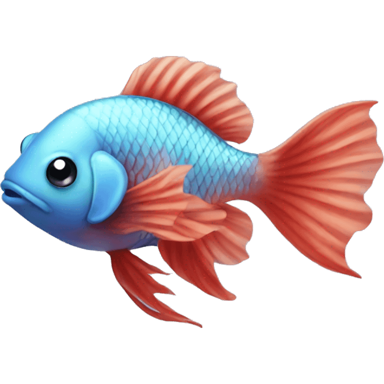 Cute beta fish emoji