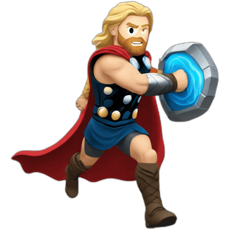 thor runing sidepose emoji