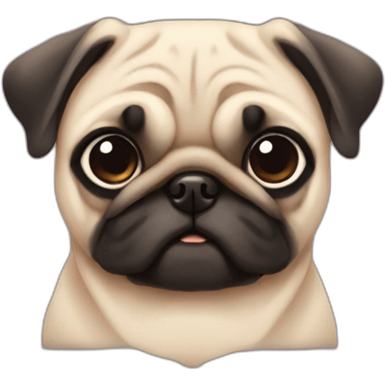 pug kawaii emoji