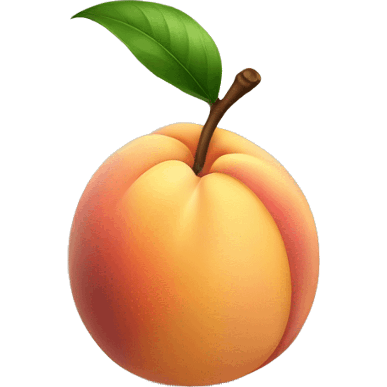 a single Peach with inside emoji