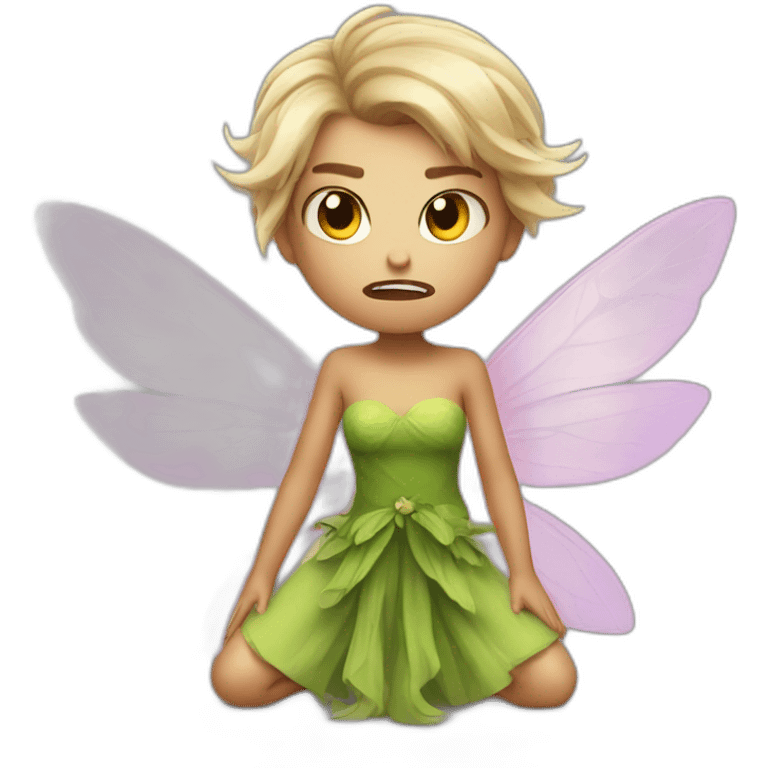 Little angry fairy emoji