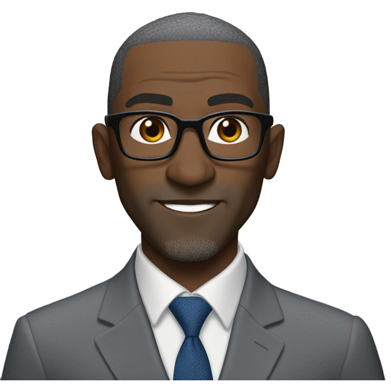 Shannon sharp with round face suit and glasses and buzz cut and small eyes over 50 small gray beard emoji