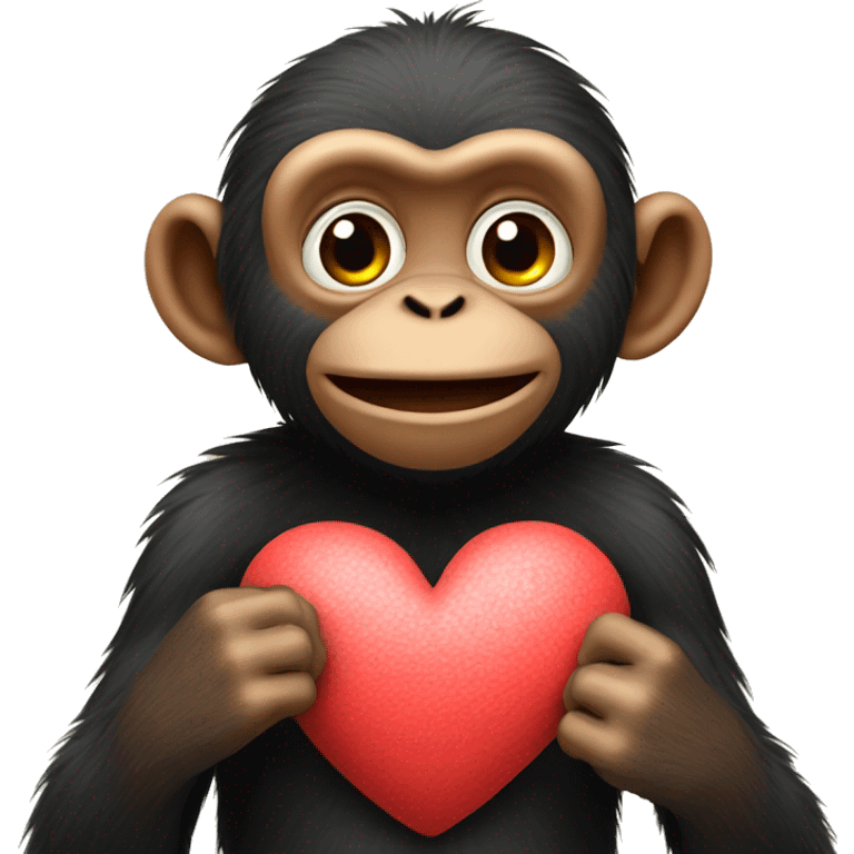 Monky with heart  emoji