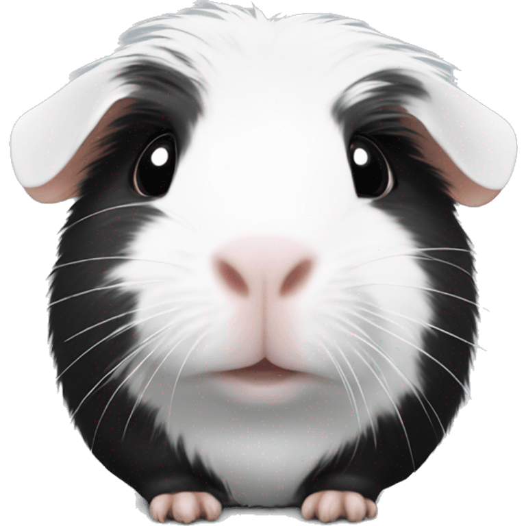 Guinea pig white black emoji