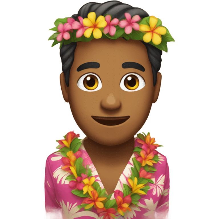 Hawaiian person emoji