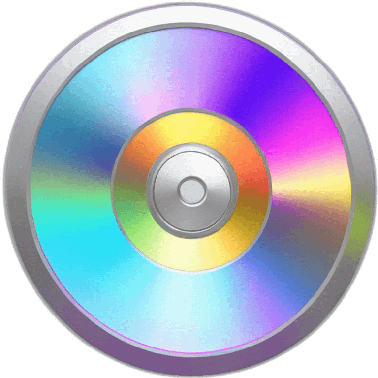 Diamond colored cd emoji