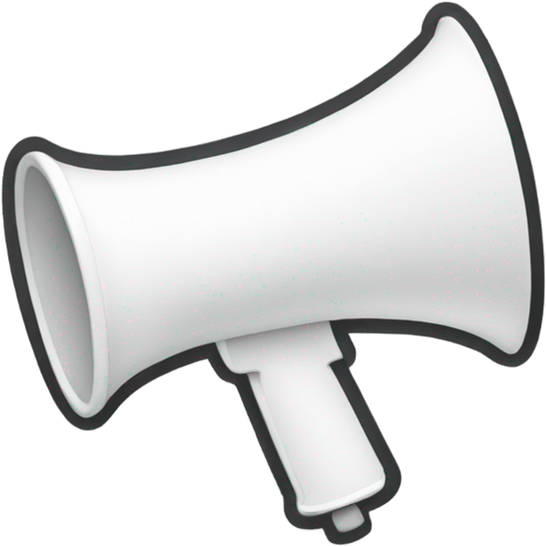 Megaphone white emoji