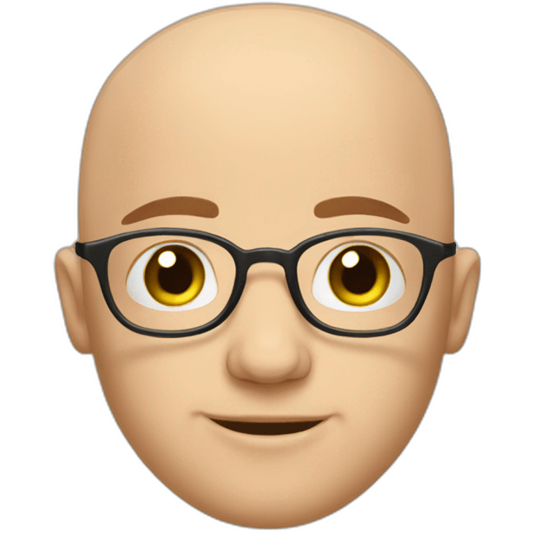 cute bald guy emoji