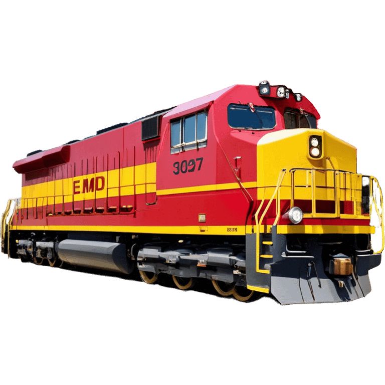 Diesel Locomotive - EMD SD70 (Model Year: 2021) (Iconic colour: Red and yellow) emoji