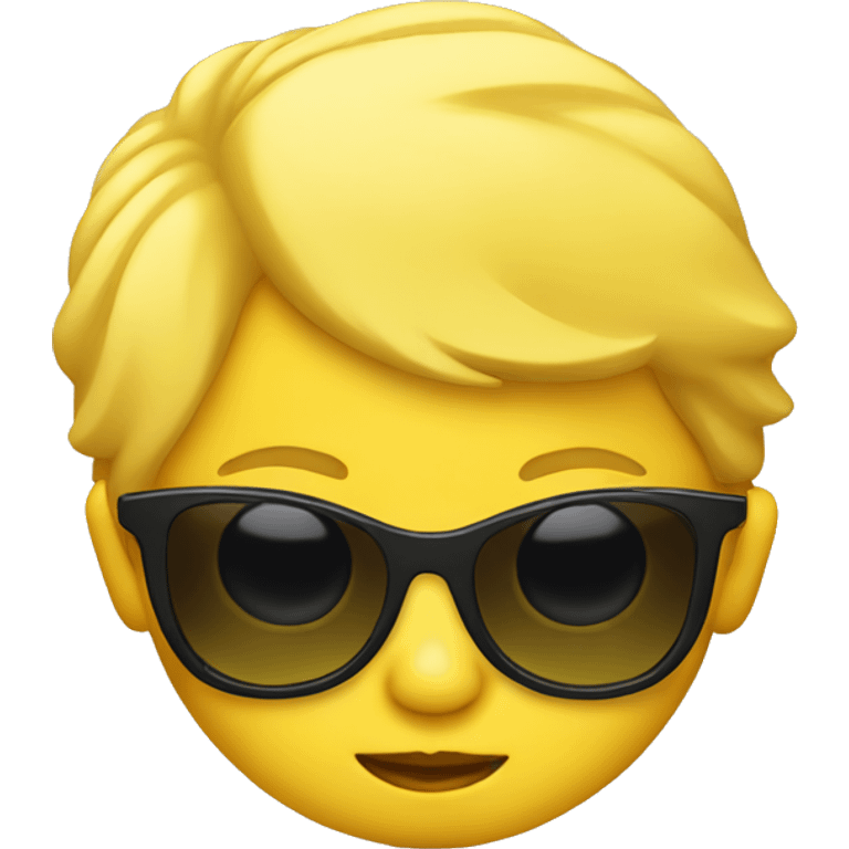 Yellow baby with sunglasses emoji