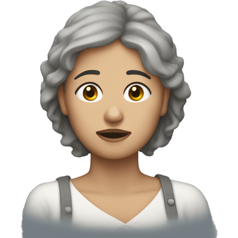 Une femme qui pleure emoji