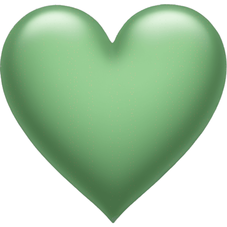 sage green heart emoji