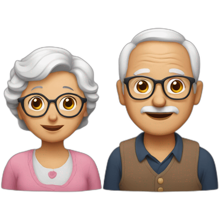 Grandma and grandpa  emoji