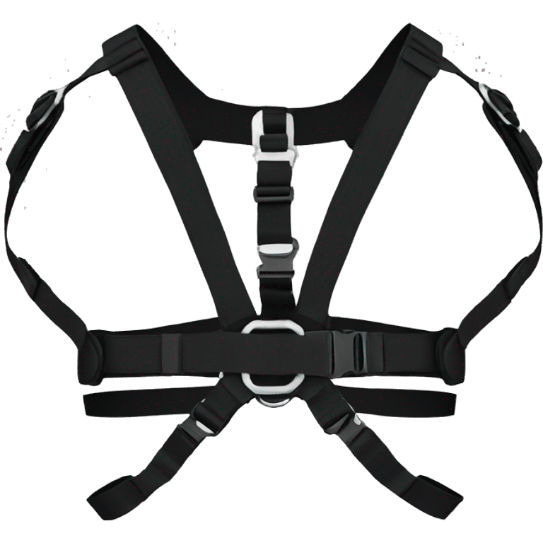 Black fashion chest harness emoji