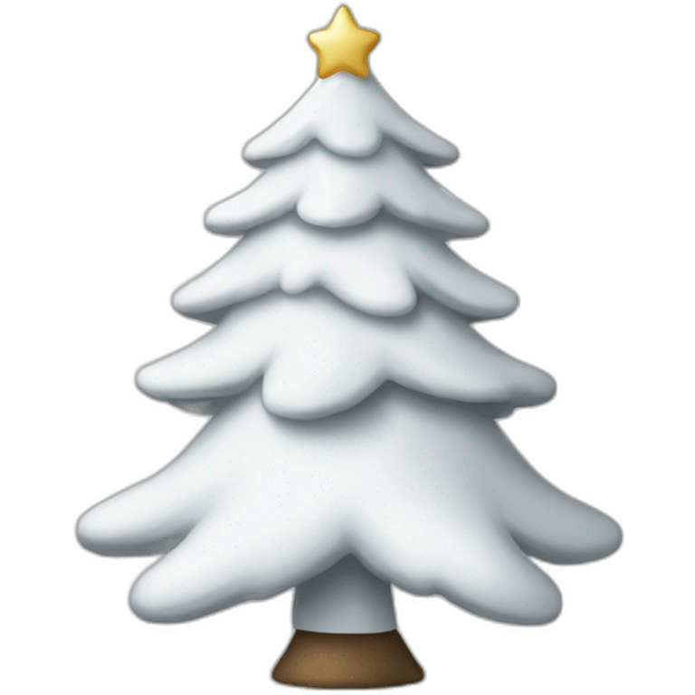 white christmas tree emoji