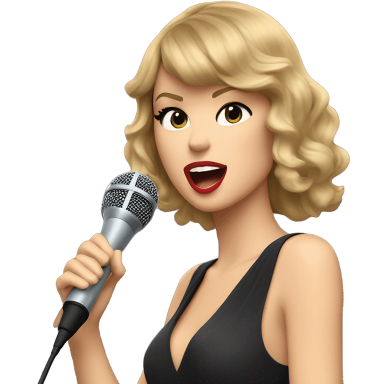 taylor swift is singing emoji