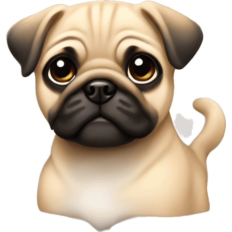 Fawn pug puppy emoji