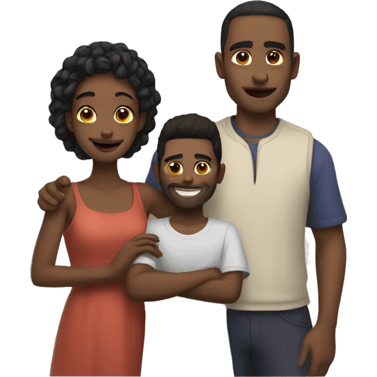 Kaius and his family  emoji