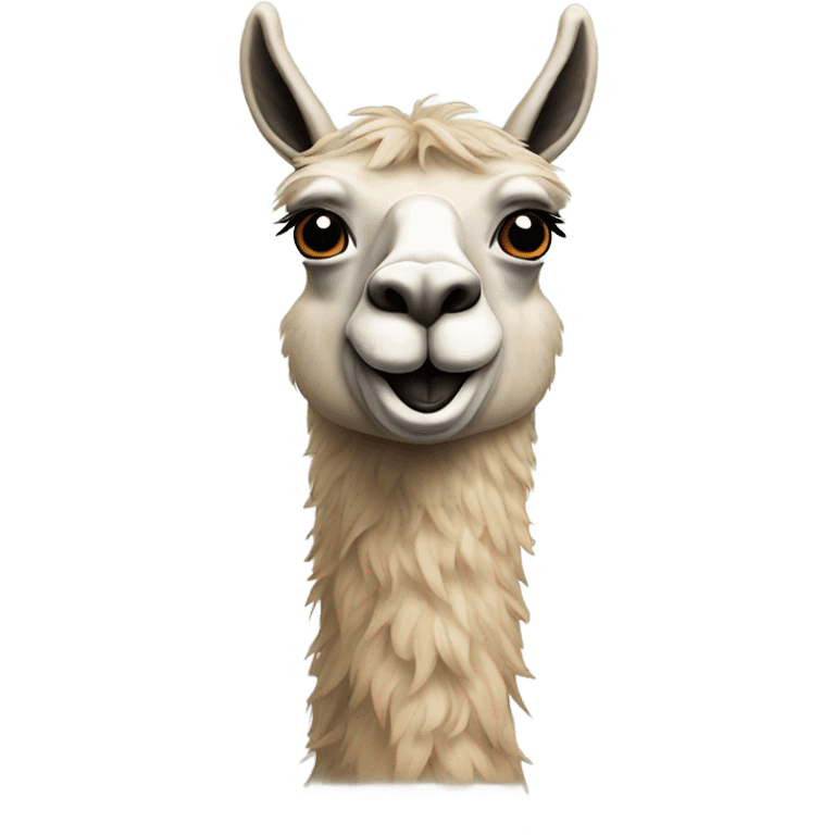 Mustache on llama  emoji